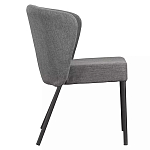 Стул серый с широкой закругленной спинкой Chair Gray Attractive варинант исполнения - 2 | Loft Concept в Воронеже