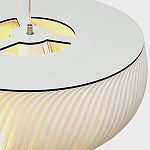 Подвесной светильник с белыми изящными декоративными лепестками Volumetric Petal Lamp варинант исполнения - 9 | Loft Concept в Воронеже