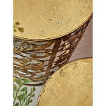 Столик приставной с цветочной резной фактурой Madagascar варинант исполнения - 2 | Loft Concept в Воронеже