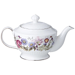 Чайный сервиз из фарфора с рисунком цветов на 6 персон 14 предметов Garden Whisper Porcelain Set  варинант исполнения - 1 | Loft Concept в Воронеже