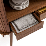 Буфет с двумя раздвижными дверцами Toinette Brown Wooden Cupboard варинант исполнения - 5 | Loft Concept в Воронеже