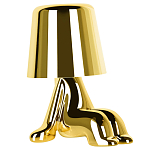 Настольная лампа фигурная цвета золото с гладким абажуром Высота 16 см Sophia варинант исполнения - 2 | Loft Concept в Воронеже