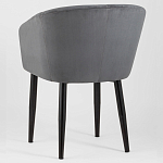 Мягкое кресло на металлических ножках Shaggy Dark Grey варинант исполнения - 4 | Loft Concept в Воронеже