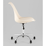 Офисный стул на металлическом основании EGGERY Beige пластик варинант исполнения - 4 | Loft Concept в Воронеже