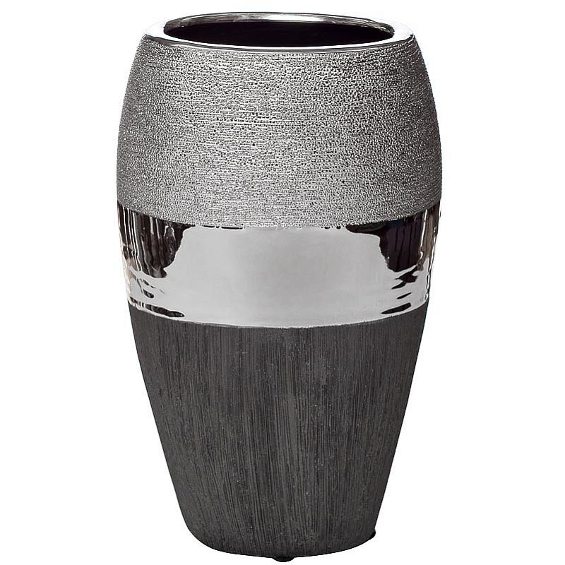 Ваза Maelis black and silver Черно-серебристый Ваза Maelis black and silver Черно-серебристый в Воронеже | Loft Concept