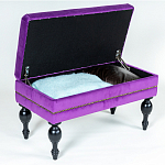 Мягкая банкетка с зоной для хранения Casket Violet варинант исполнения - 4 | Loft Concept в Воронеже