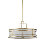 Подвесной светильник цвета латунь с белым матовым плафоном с геометрическим рисунком Feiss варинант исполнения - 1 | Loft Concept в Воронеже