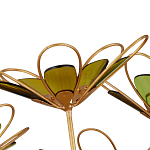 Люстра золотого цвета в форме цветка Hanging Flowers варинант исполнения - 2 | Loft Concept в Воронеже