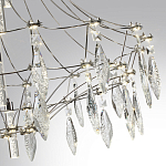 Люстра подвесная из металла с хрустальными прозрачными подвесками Quasar 81 варинант исполнения - 13 | Loft Concept в Воронеже