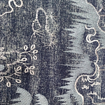 Мебельная ткань Вышивка серый цвет 130 см T2-39 варинант исполнения - 2 | Loft Concept в Воронеже