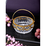 Корзиночка из прозрачного стекла с бронзовой ручкой Eden Garden варинант исполнения - 3 | Loft Concept в Воронеже