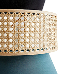 Бра с плетеным декором из ротанга Bonnie Wicker Blue Wall Lamp варинант исполнения - 3 | Loft Concept в Воронеже