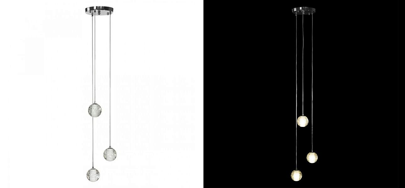 Каскадная Светодиодная Люстра Bocci 3 шара Led Crystal Glass Каскадная Светодиодная Люстра Bocci 3 шара Led Crystal Glass - Loft-Concept в Воронеже