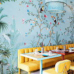 Обои ручная роспись Amazonia Duck Egg варинант исполнения - 5 | Loft Concept в Воронеже