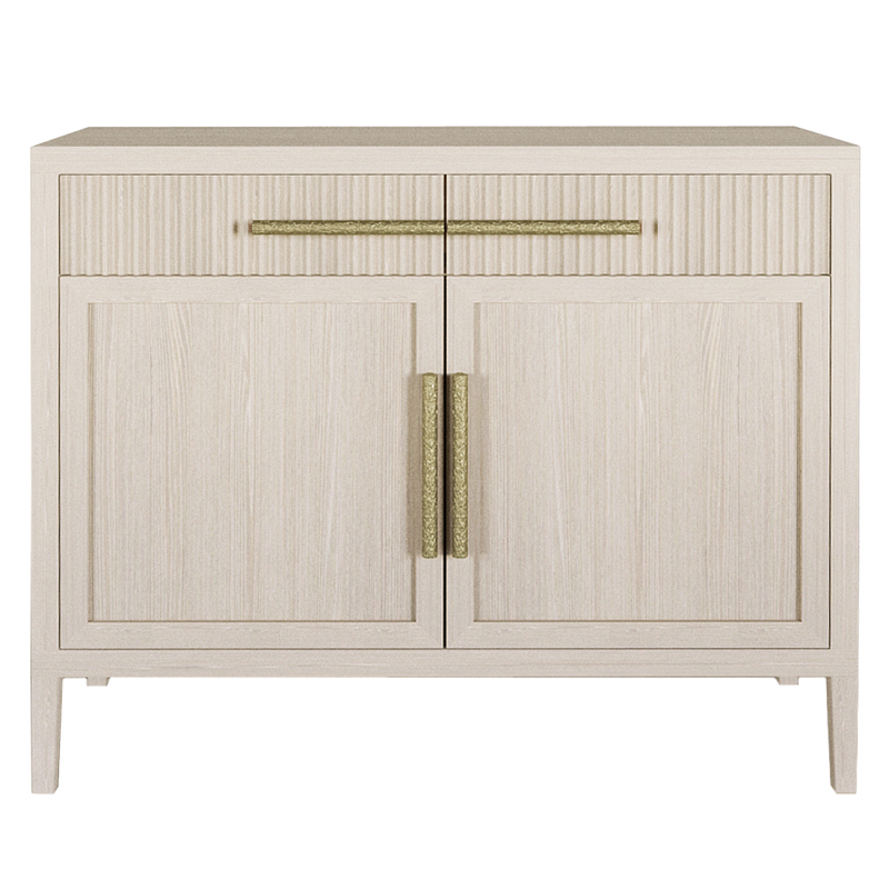 Буфет Primo с двумя ящиками и двумя фасадами Светлый дуб Древесина Золотой в Воронеже | Loft Concept 