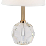 Настольная лампа с хрустальным основанием Manlio Round Crystal Lampshade Table Lamp варинант исполнения - 2 | Loft Concept в Воронеже