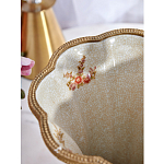 Ваза голубого цвета из фарфора с цветочным рисунком и бронзовой стрекозой Blue Garden варинант исполнения - 6 | Loft Concept в Воронеже