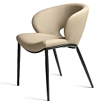 Стул обеденный кремовый из экокожи Futuristic Chair варинант исполнения - 1 | Loft Concept в Воронеже