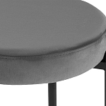 Табурет с мягким круглым сиденьем RIO Grey варинант исполнения - 3 | Loft Concept в Воронеже