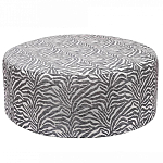 Пуф круглый с принтом Beige Jacquard варинант исполнения - 1 | Loft Concept в Воронеже