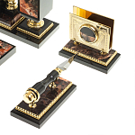 Настольный письменный набор из яшмы и долерита с декором в виде коня Manager Organizer варинант исполнения - 7 | Loft Concept в Воронеже