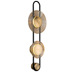 Бра со стеклянными плафонами в форме дисков Savio Brown Glass Disc Light варинант исполнения - 1 | Loft Concept в Воронеже