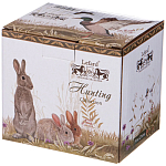 Кружка из фарфора с изображением уток и собаки 400 мл Hunting Porcelain Collection варинант исполнения - 2 | Loft Concept в Воронеже