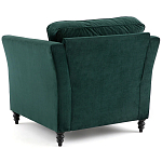 Кресло с обивкой из хлопкового велюра Porter Green Armchair варинант исполнения - 3 | Loft Concept в Воронеже