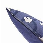 Подушка декоративная синяя с цветочным принтом Blossom Essence Emily варинант исполнения - 2 | Loft Concept в Воронеже