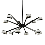 Люстра черного цвета на штанге Noir Supernova варинант исполнения - 1 | Loft Concept в Воронеже