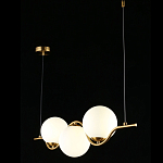 Люстра подвесная светодиодная Jagna 2 Gold and White варинант исполнения - 3 | Loft Concept в Воронеже