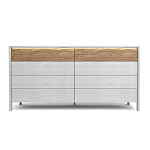 Комод 8 ящиков с подсветкой на рельефном фасаде Warm Industrial варинант исполнения - 1 | Loft Concept в Воронеже