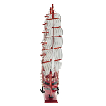 Декоративная модель деревянного красного парусника в подарочной упаковке With The low варинант исполнения - 2 | Loft Concept в Воронеже
