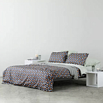 Постельное белье из сатина с принтом треугольники 150х200 см Triangular Dreams варинант исполнения - 6 | Loft Concept в Воронеже