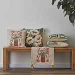 Подушка с цветочным принтом Blooming Elegance Rose варинант исполнения - 5 | Loft Concept в Воронеже