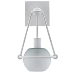 Бра белое с матовым стеклянным плафоном в форме шара White Lighthouse варинант исполнения - 3 | Loft Concept в Воронеже