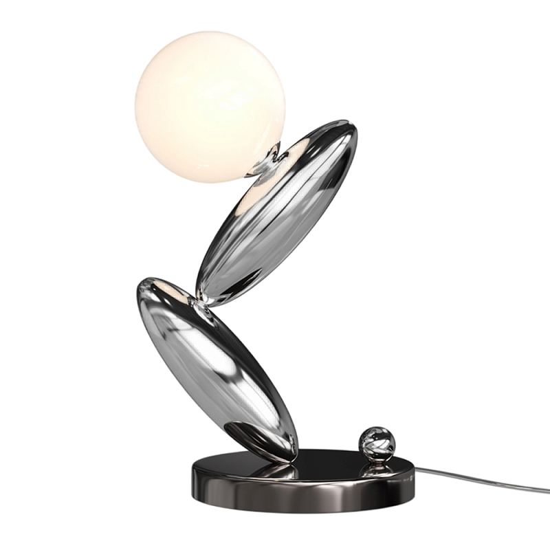 Настольный светильник Resonance 3000К 6Вт Серебряный Белый в Воронеже | Loft Concept 