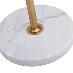 Торшер с мраморным столиком и золотым плафоном Ezio Floor Lamp варинант исполнения - 4 | Loft Concept в Воронеже