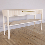 Дизайнерская Консоль с полкой и ящиком Primo Светлый дуб варинант исполнения - 2 | Loft Concept в Воронеже