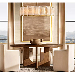 Люстра круглая Д50 см с абажуром из прямоугольных панелей Calling to Shine варинант исполнения - 2 | Loft Concept в Воронеже