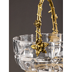 Конфетница с бронзовой ручкой и фарфоровой птичкой на крышке Eden Garden варинант исполнения - 6 | Loft Concept в Воронеже