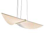 Люстра в виде распахнутых крыльев из тонких металлических планок Flight of Freedom варинант исполнения - 1 | Loft Concept в Воронеже