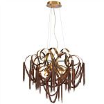 Люстра подвесная с переплетенными металлическими лентами и цепочками Atlantis Chain варинант исполнения - 2 | Loft Concept в Воронеже