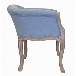 Кресло низкое в стиле прованс Louis French Armchair light blue flax варинант исполнения - 1 | Loft Concept в Воронеже