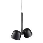 Подвесной светильник черный с 2-мя плафонами Pendant lamp Black варинант исполнения - 3 | Loft Concept в Воронеже