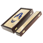 Нарды настольные из натурального камня лазурит и долерит Backgammon from Stone варинант исполнения - 15 | Loft Concept в Воронеже