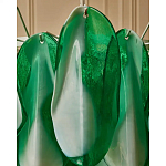 Люстра из стеклянных зеленых лепестков Petalled Illuminator варинант исполнения - 7 | Loft Concept в Воронеже