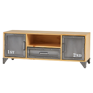 ТВ-тумба Loft Metal and Wood Double