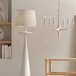 Торшер белый с фигурным каркасом Bleached Element варинант исполнения - 3 | Loft Concept в Воронеже