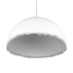Подвесной светильник в форме купола белого цвета с ажурной бахромой Tactile Line варинант исполнения - 6 | Loft Concept в Воронеже